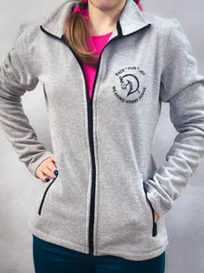 Mikina k batohu FLEECE šedá 