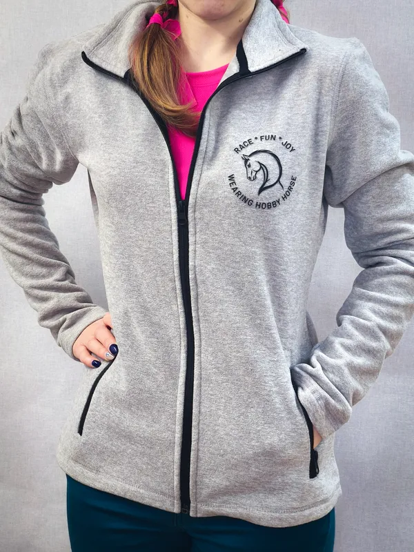 Mikina k batohu FLEECE šedá
