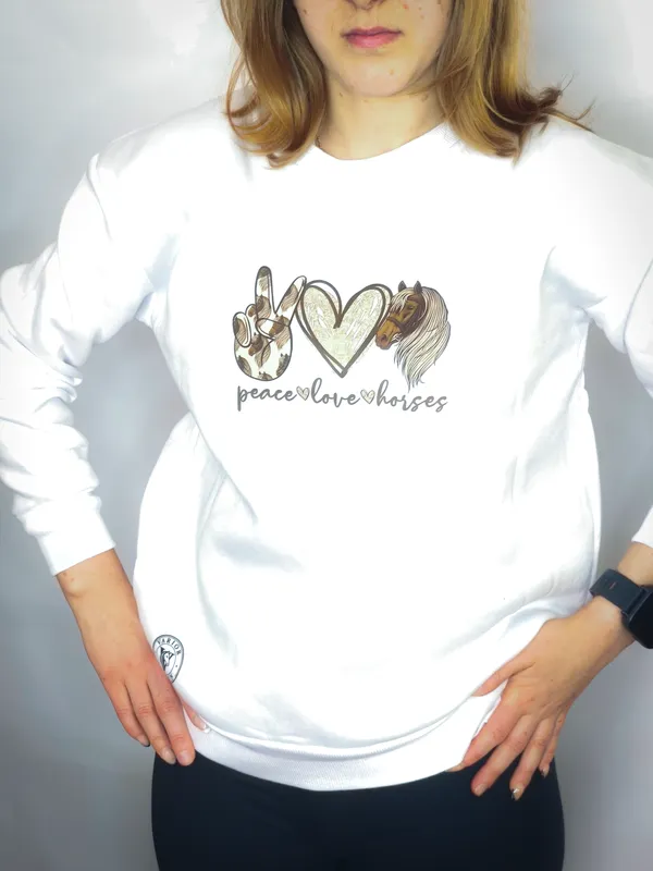 mikina piece-love-horses