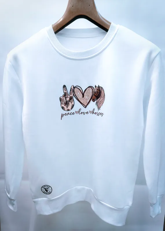 mikina piece-love-horses