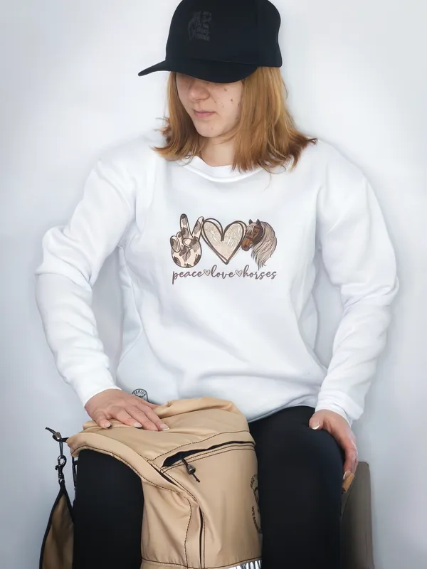 mikina piece-love-horses