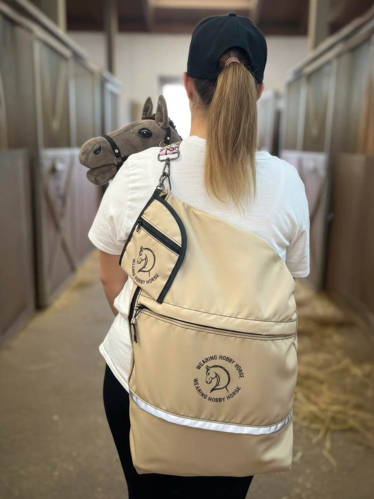 Batoh na hobby horse přírodní